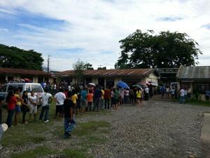 Long line to the Polling Places. James Beltran